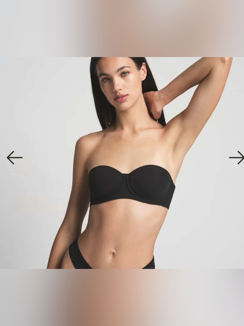 SKIMS Fits Everybody Strapless Bra Size 34DD